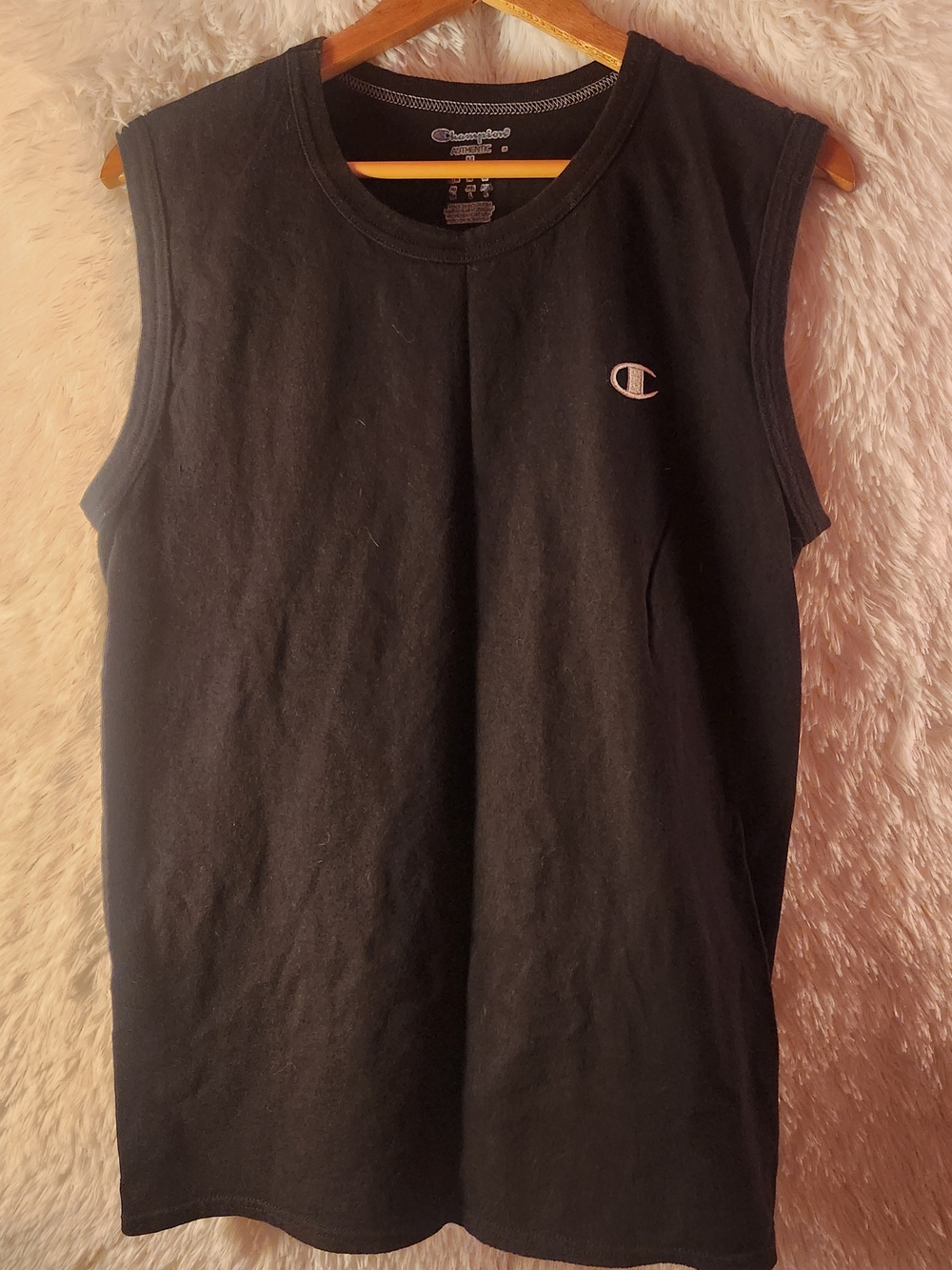 Champion Sleeveless Muscle Tank in Black